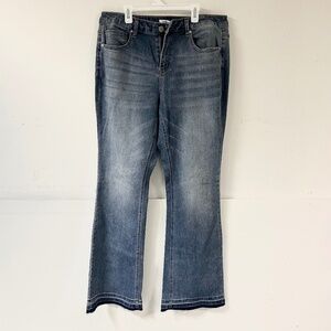 A Beautiful Soul Stretch Flare Raw Hem Size 14